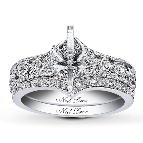 Neil Lane Bridal Setting 1/2 ct tw Diamonds 14K White Gold