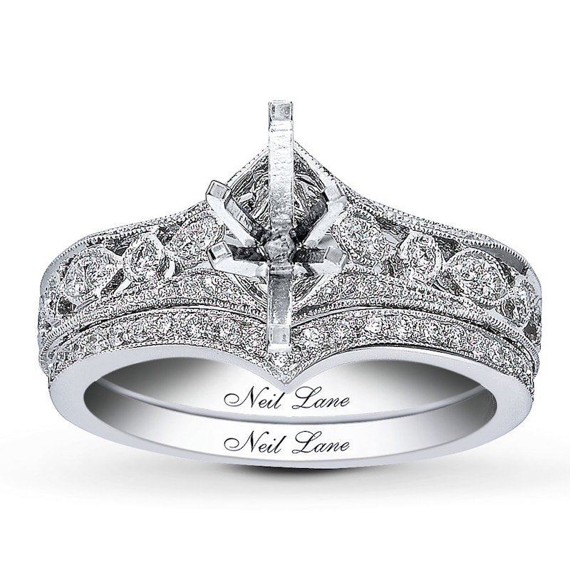 Main Image 1 of Neil Lane Bridal Setting 1/2 ct tw Diamonds 14K White Gold