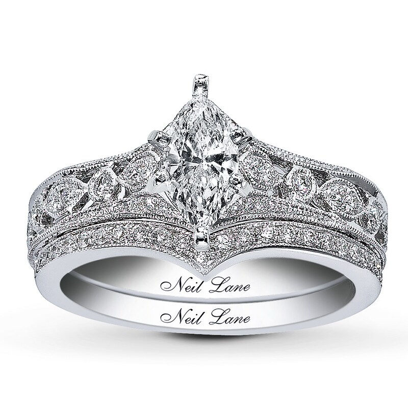 Main Image 3 of Neil Lane Bridal Setting 1/2 ct tw Diamonds 14K White Gold