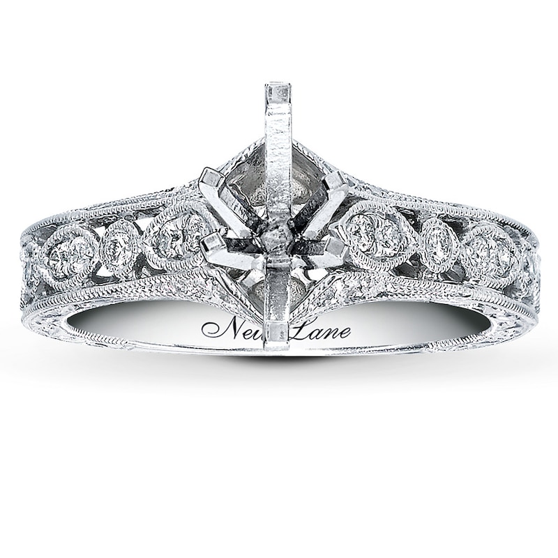 Main Image 4 of Neil Lane Ring Setting 1/4 ct tw Diamonds 14K White Gold