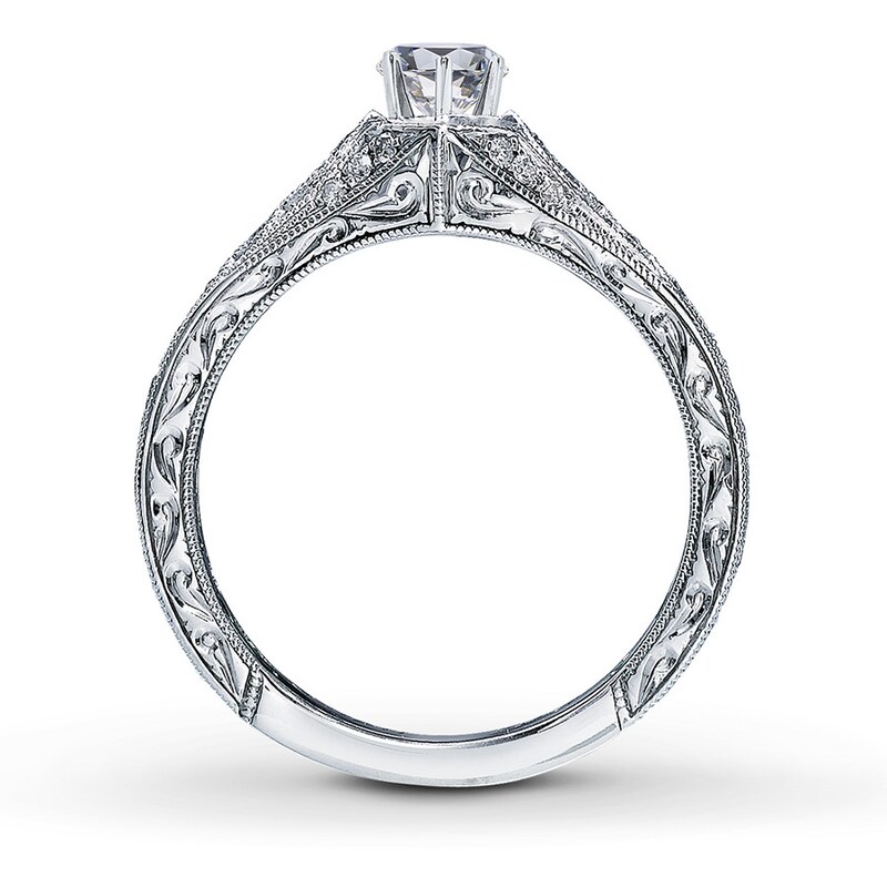 Main Image 5 of Neil Lane Ring Setting 1/4 ct tw Diamonds 14K White Gold