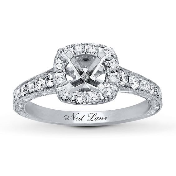 Neil Lane Ring Setting 5/8 ct tw Diamonds 14K White Gold
