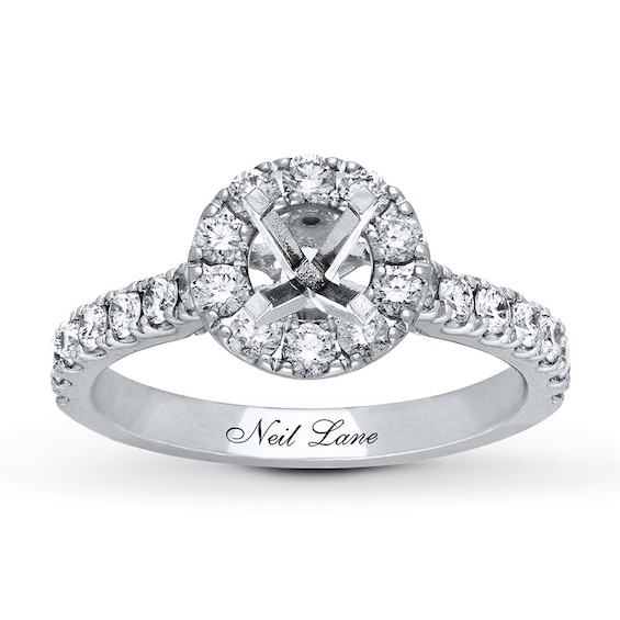 Neil Lane Ring Setting 7/8 ct tw Diamonds 14K White Gold