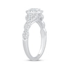 Thumbnail Image 2 of Now + Forever Emerald-Cut Diamond Halo Engagement Ring 7/8 ct tw 14K White Gold