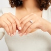 Thumbnail Image 4 of Now + Forever Emerald-Cut Diamond Halo Engagement Ring 7/8 ct tw 14K White Gold