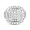 Thumbnail Image 2 of Princess-Cut Multi-Diamond Center Engagement Ring 3 ct tw 10K White Gold