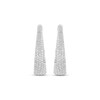 Thumbnail Image 1 of Diamond Inside-Out Tapered Hoop Earrings 3 ct tw 10K White Gold