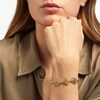 Thumbnail Image 4 of Italian Brilliance Heart Link Bracelet 14K Yellow Gold 7.5"