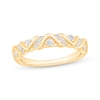 Thumbnail Image 1 of Now + Forever Diamond Wave-Pattern Anniversary Band 1/5 ct tw 10K Yellow Gold