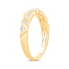 Thumbnail Image 2 of Now + Forever Diamond Wave-Pattern Anniversary Band 1/5 ct tw 10K Yellow Gold