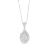 Thumbnail Image 1 of KAY Lab-Grown Diamonds Teardrop Necklace 1/3 ct tw 10K White Gold 18&quot;