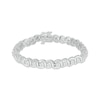 Thumbnail Image 1 of Diamond Swirl Link Tennis Bracelet 1/6 ct tw Sterling Silver 7.25&quot;