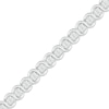 Thumbnail Image 2 of Diamond Swirl Link Tennis Bracelet 1/6 ct tw Sterling Silver 7.25&quot;
