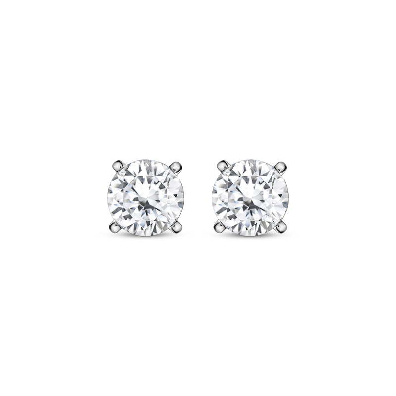 Lab-Created Diamonds by KAY Round-cut Solitaire Stud Earrings 1-1/2 ct ...