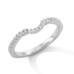 Neil Lane Diamond Contour Wedding Band 1/5 ct tw 14K White Gold