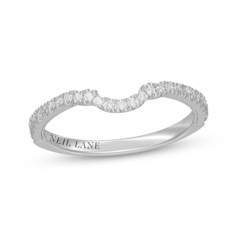 Main Image 7 of Neil Lane Diamond Contour Wedding Band 1/5 ct tw 14K White Gold