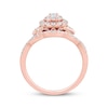 Thumbnail Image 2 of Now + Forever Oval-Cut Diamond Halo Bridal Set 1/2 ct tw 14K Rose Gold
