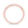 Thumbnail Image 8 of Now + Forever Diamond Contour Wedding Band 1/8 ct tw 14K Rose Gold