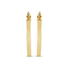 Thumbnail Image 2 of Italian Brilliance Diamond-Cut Snakeskin Hoop Earrings 14K Yellow Gold