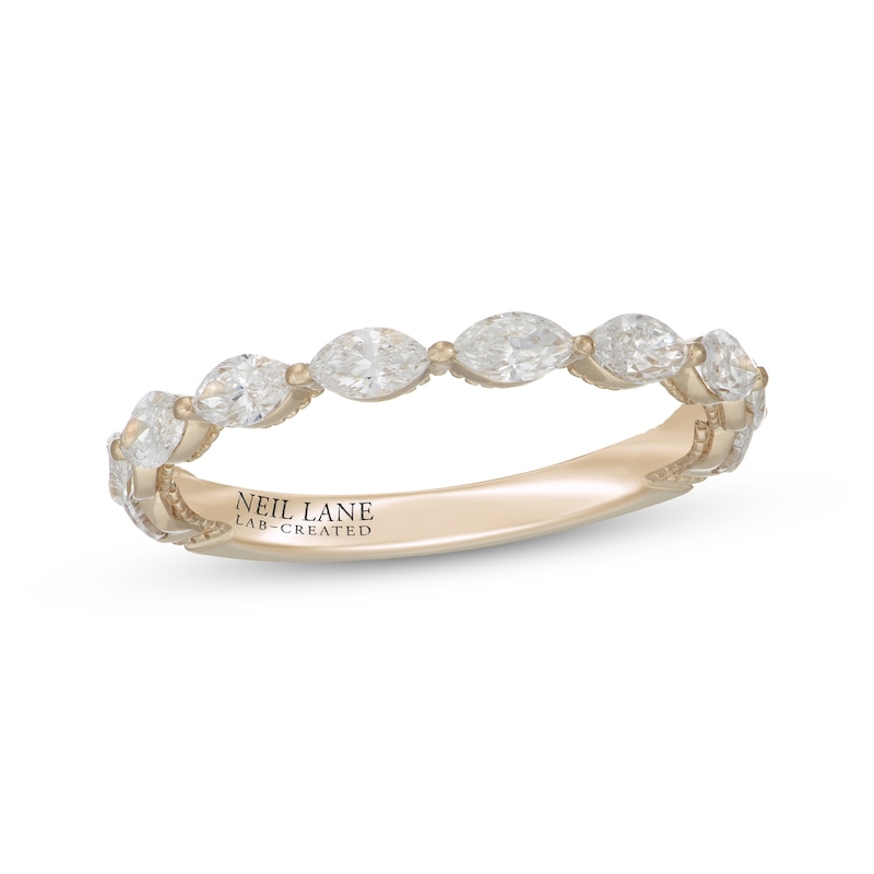 Main Image 1 of Neil Lane Artistry Marquise-Cut Lab-Grown Diamond Anniversary Band 3/4 ct tw 14K Yellow Gold
