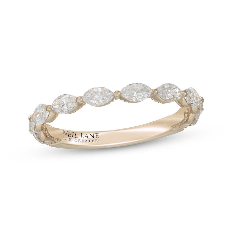 Neil Lane Artistry Marquise-Cut Lab-Created Diamond Anniversary Band 3/4 ct tw 14K Yellow Gold