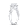 Thumbnail Image 2 of Princess-Cut Diamond Cushion-Frame Engagement Ring 1 ct tw 14K White Gold