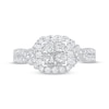 Thumbnail Image 3 of Princess-Cut Diamond Cushion-Frame Engagement Ring 1 ct tw 14K White Gold