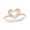Thumbnail Image 1 of Diamond Double Heart Ring 1/10 ct tw 10K Yellow Gold