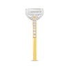 Thumbnail Image 2 of Now + Forever Lab-Grown Diamonds Radiant-Cut Engagement Ring 2-1/4 ct tw 14K Two-Tone Gold
