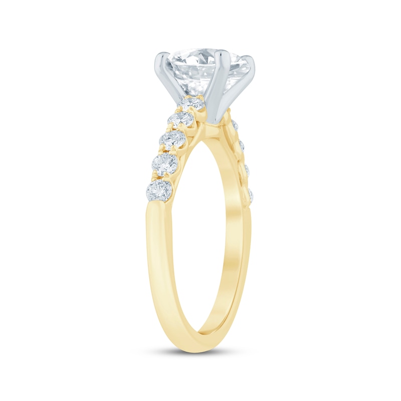 Main Image 2 of Now + Forever Lab-Grown Diamonds Round-Cut Engagement Ring 2-1/2 ct tw 14K Yellow Gold