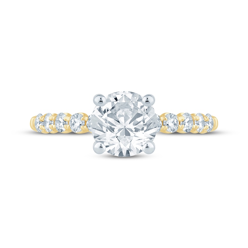Main Image 3 of Now + Forever Lab-Grown Diamonds Round-Cut Engagement Ring 2-1/2 ct tw 14K Yellow Gold