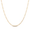 Thumbnail Image 1 of Figaro Chain Necklace 3.5mm Hollow 14K Yellow Gold 22&quot;