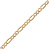 Thumbnail Image 2 of Figaro Chain Necklace 3.5mm Hollow 14K Yellow Gold 22&quot;