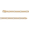 Thumbnail Image 3 of Figaro Chain Necklace 3.5mm Hollow 14K Yellow Gold 22&quot;