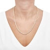 Thumbnail Image 4 of Silk Rope Chain 4.5mm Solid 10K Yellow Gold 22&quot;