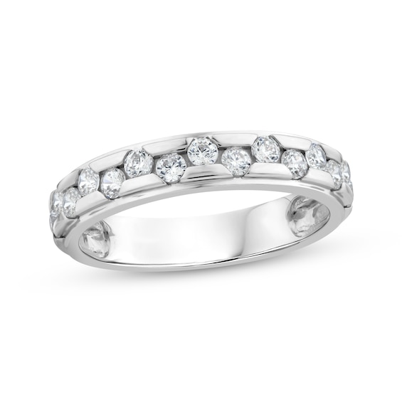 Now + Forever Lab-Grown Diamonds Anniversary Ring 5/8 ct tw 14K White Gold