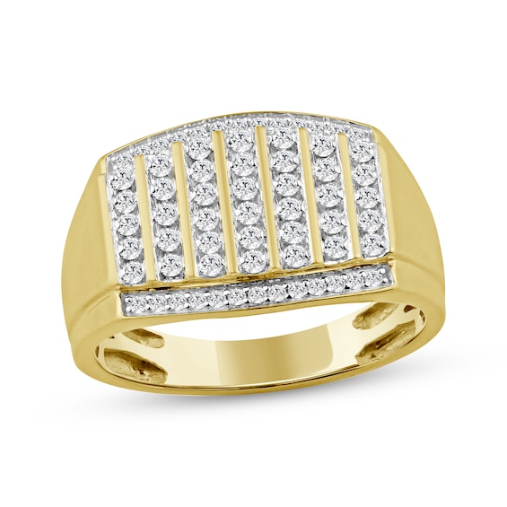 Men's Diamond Fashion Ring 1/2 ct tw 10K Yellow Gold