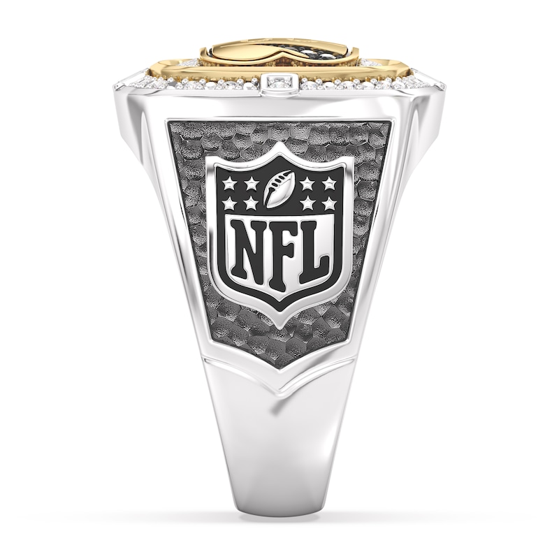 Main Image 3 of True Fans Cincinnati Bengals Championship Ring Sterling Silver & 10K Yellow Gold Ring