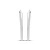 Thumbnail Image 2 of Polished Endless Hoop Earrings 14K White Gold 13mm