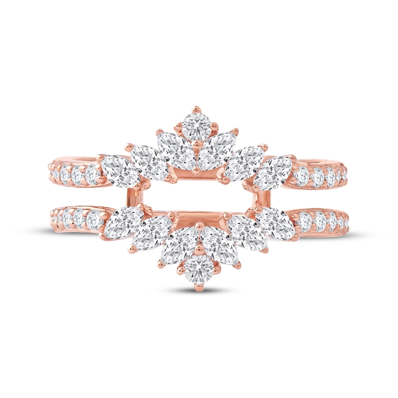 Main Image 3 of Now + Forever Marquise & Round-Cut Diamond Enhancer Ring 3/4 ct tw 14K Rose Gold