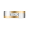 Thumbnail Image 3 of Now + Forever Men's Square-Cut Diamond Three-Stone Wedding Band 1/3 ct tw 10K Two-Tone Gold