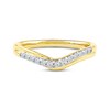 Thumbnail Image 3 of Now + Forever Diamond Contour Anniversary Ring 1/6 ct tw 10K Yellow Gold