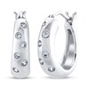 Thumbnail Image 1 of STUDIO BY KAY Diamond Scatter Hoop Earrings 1/6 ct tw Sterling Silver