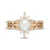 Thumbnail Image 3 of Neil Lane Cultured Akoya Pearl & Diamond Engagement Ring 1/2 ct tw 14K Yellow Gold