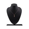 Thumbnail Image 6 of Multi-Diamond Quad Teardrop Necklace 1/5 ct tw 10K Rose Gold 18&quot;