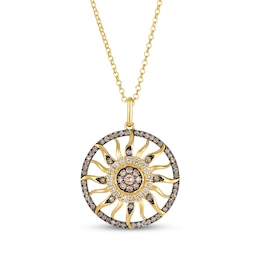 Le Vian Diamond Sun Necklace 7/8 ct tw 14K Honey Gold 19"