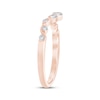 Thumbnail Image 2 of Now + Forever Diamond Milgrain Contour Anniversary Ring 1/4 ct tw 10K Rose Gold