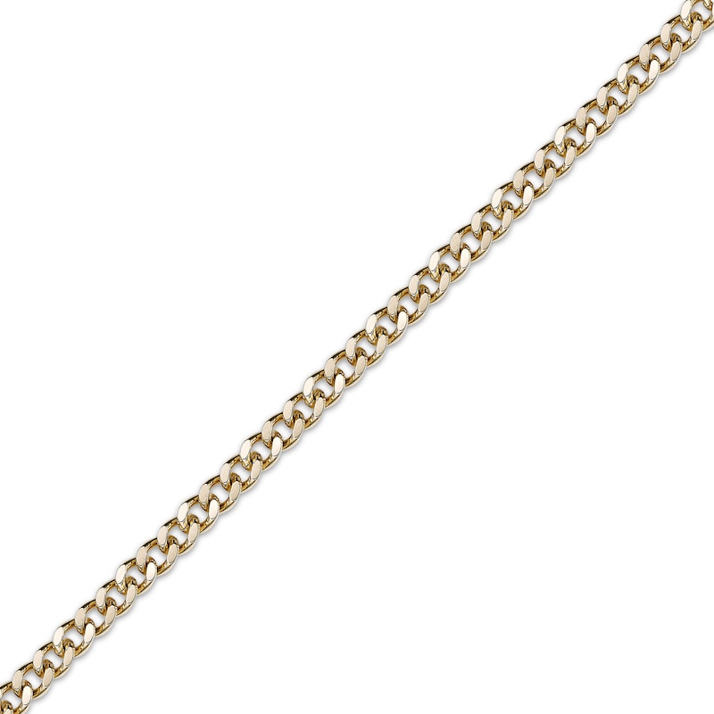 Main Image 2 of Curb Chain Necklace 6mm Yellow Ion-Plated Solid Stainless Steel 24&quot;