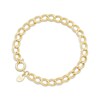 Thumbnail Image 1 of Charmed Memories Double Link Bracelet 3.9mm Hollow 10K Yellow Gold 7.5&quot;