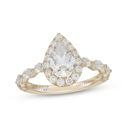 Neil Lane Artistry Pear-Shaped Lab-Grown Diamond Engagement Ring 2 ct tw 14K Yellow Gold